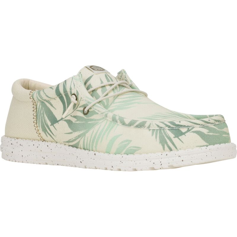HEYDUDE Wally Funk Psych Palm Men 43119 Light Grey/Celadon Green