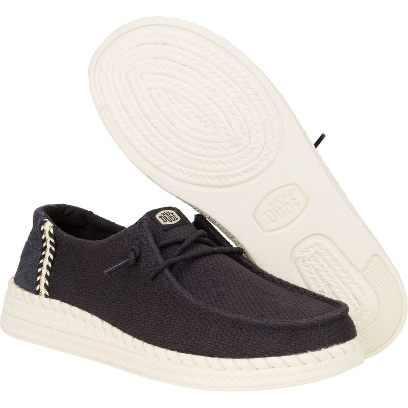 HEYDUDE Wendy Espadrille Woven 43681 Black