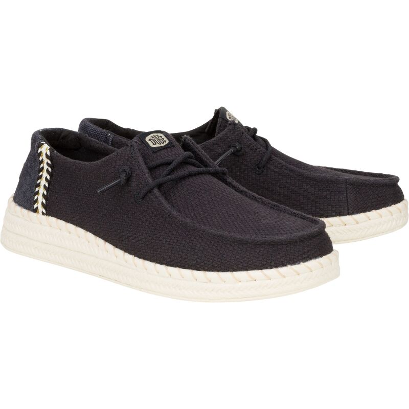 HEYDUDE Wendy Espadrille Woven 43681 Black