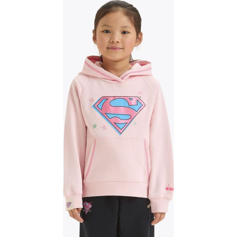 DIADORA JU.HOODIE SUPERHEROES Wild Rose (50207)