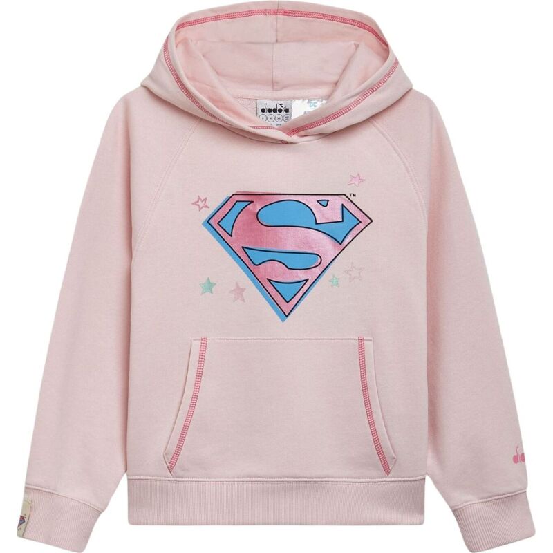 DIADORA JU.HOODIE SUPERHEROES Wild Rose (50207)