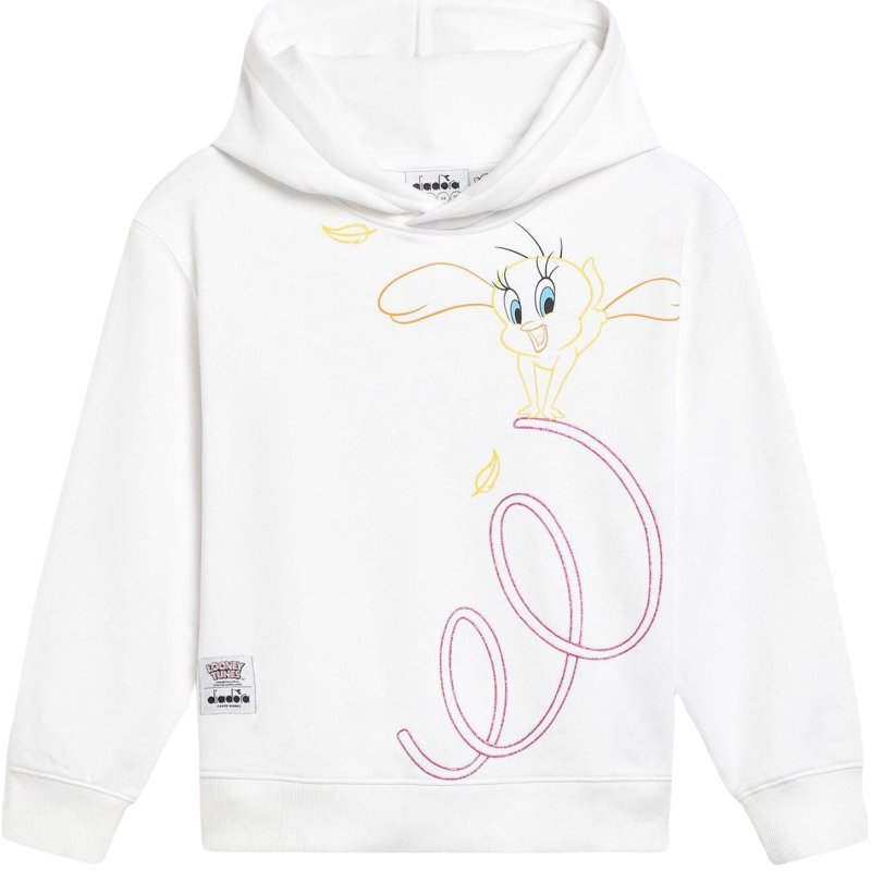 DIADORA JU.HOODIE TEAM Optical White