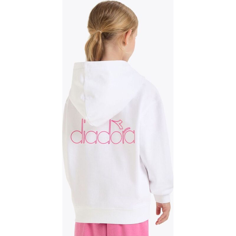DIADORA JU.HOODIE TEAM Optical White