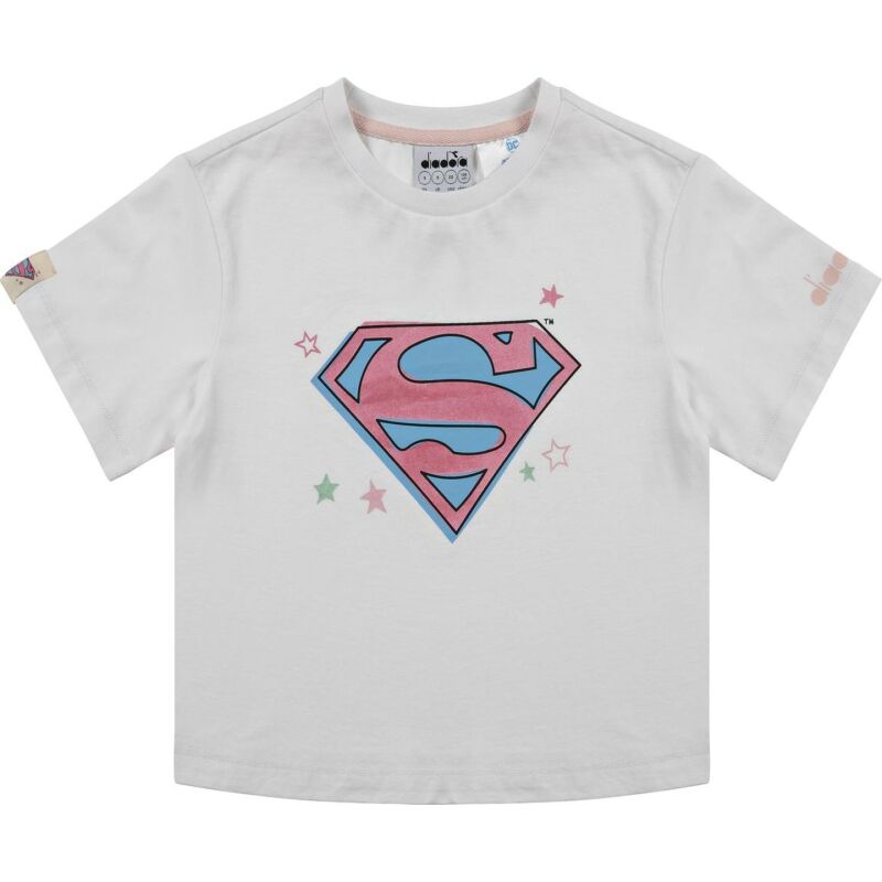 DIADORA JG.T-SHIRT SS SUPERGIRL Optical White