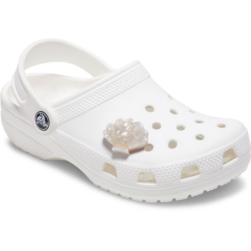 Crocs™ Jibbitz White And Gold Seashell 198445175183
