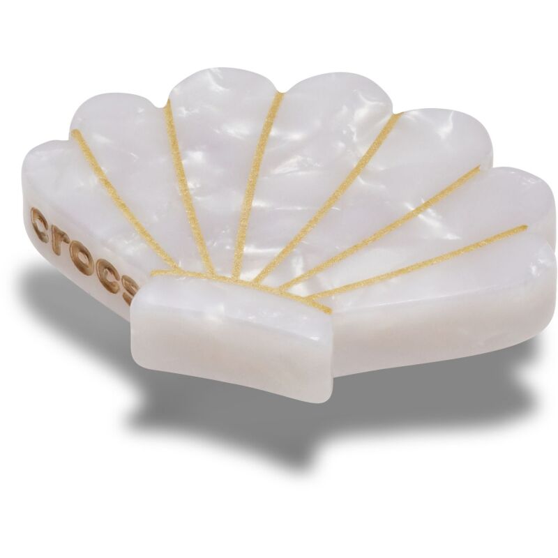 Crocs™ Jibbitz White And Gold Seashell 198445175183