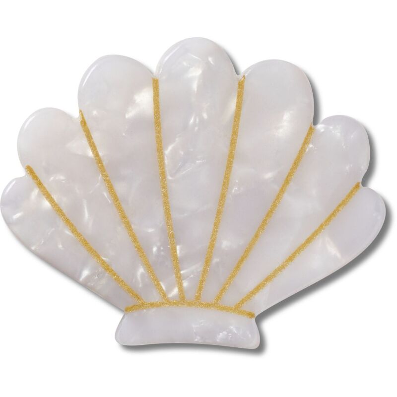Crocs™ Jibbitz White And Gold Seashell 198445175183
