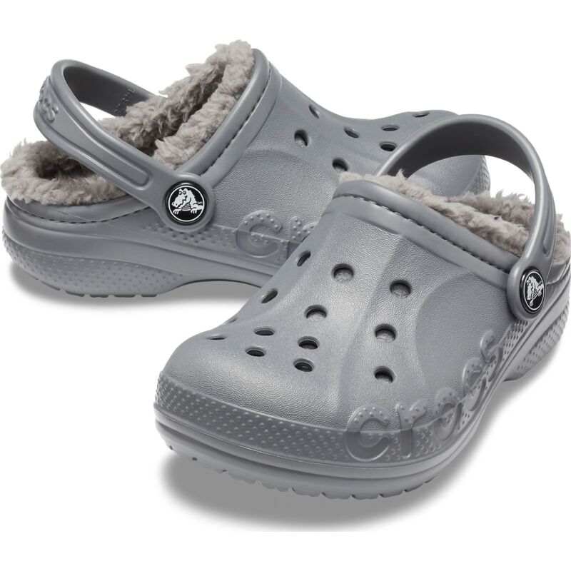 Crocs™ Baya Lined Clog Kid's 207501 Charcoal/Charcoal