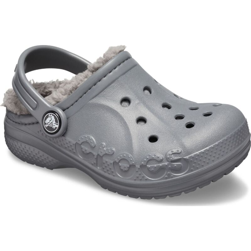 Crocs™ Baya Lined Clog Kid's 207501 Charcoal/Charcoal