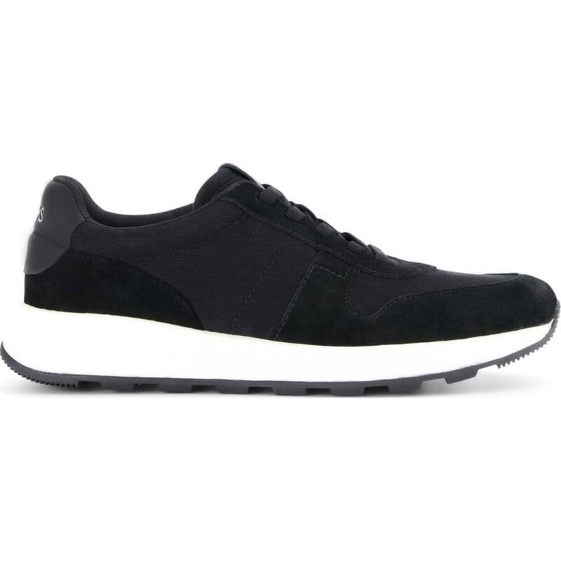 TOMS WATER REPELLANT SUEDE/VINTAGE TWILL MEN'S SNEAKER Black