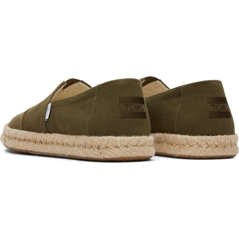 TOMS Recycled Cotton Woven Men Alpargata Rope 2.0 Olive
