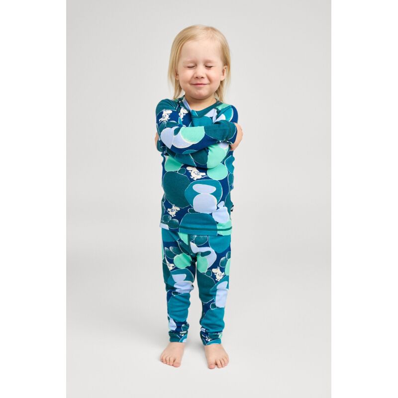 REIMA Wool Mix Base-Layer Set Moomin Trivsam 5200021C Dark Teal 7955
