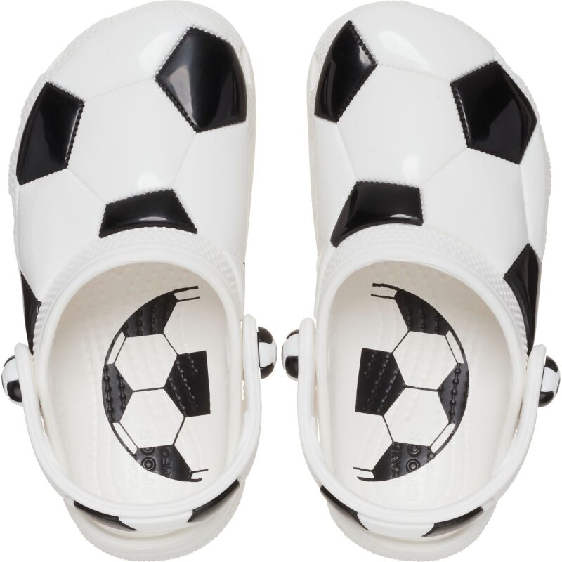 Crocs™ Classic Soccer Ball Clog Toddler White/Black