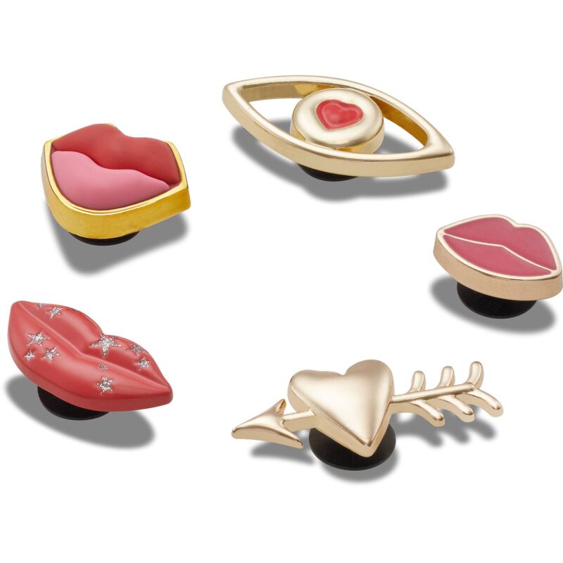 Crocs™ Jibbitz Valentines Lips 5 Pack 198445127656