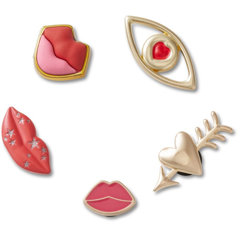 Crocs™ Jibbitz Valentines Lips 5 Pack 198445127656