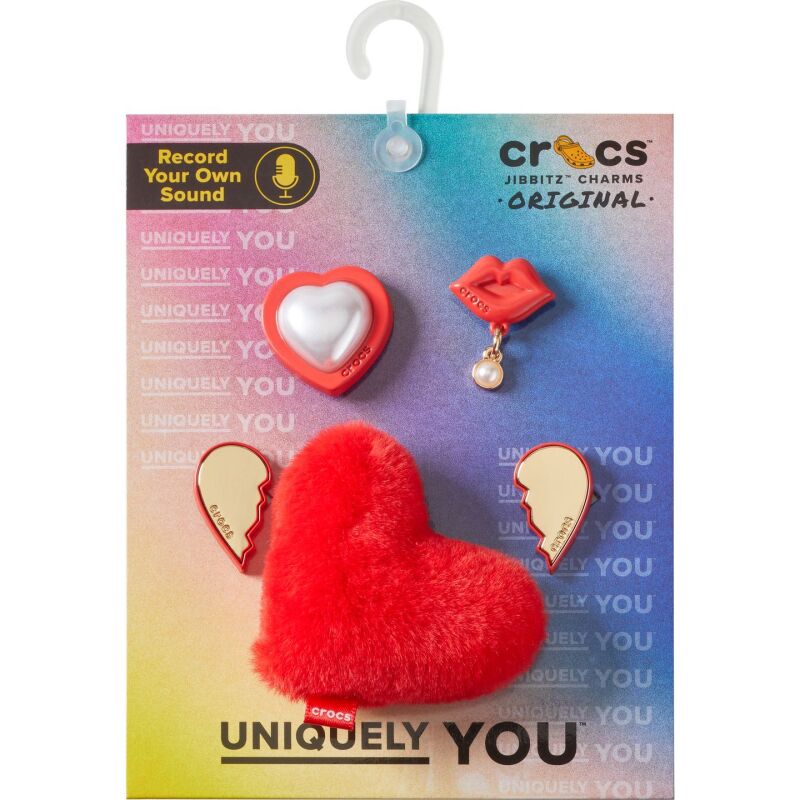 Crocs™ Jibbitz Red Valentines 5 Pack 198445127663