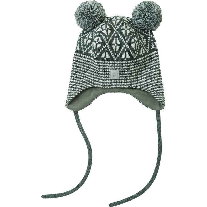 REIMA Merino Wool Knit Hat Kuuru Thyme green