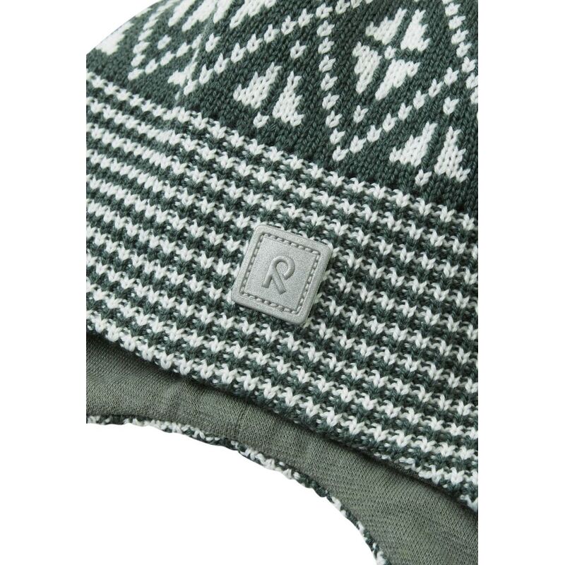 REIMA Merino Wool Knit Hat Kuuru Thyme green