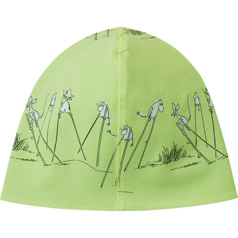 REIMA Reversible Organic Cotton Beanie Moomin Tanssi 5300336E Light Lime