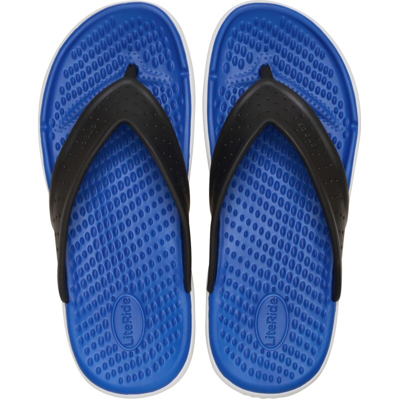 Crocs™ InMotion LiteRide Flip Men's Black/Blue Bolt
