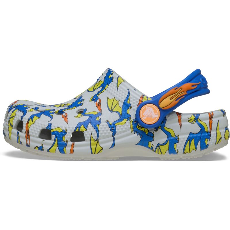 Crocs™ Classic Dragon Graphic Clog Kid's Atmosphere