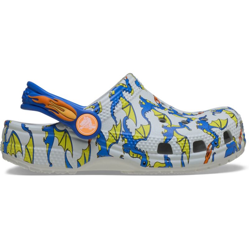 Crocs™ Classic Dragon Graphic Clog Kid's Atmosphere