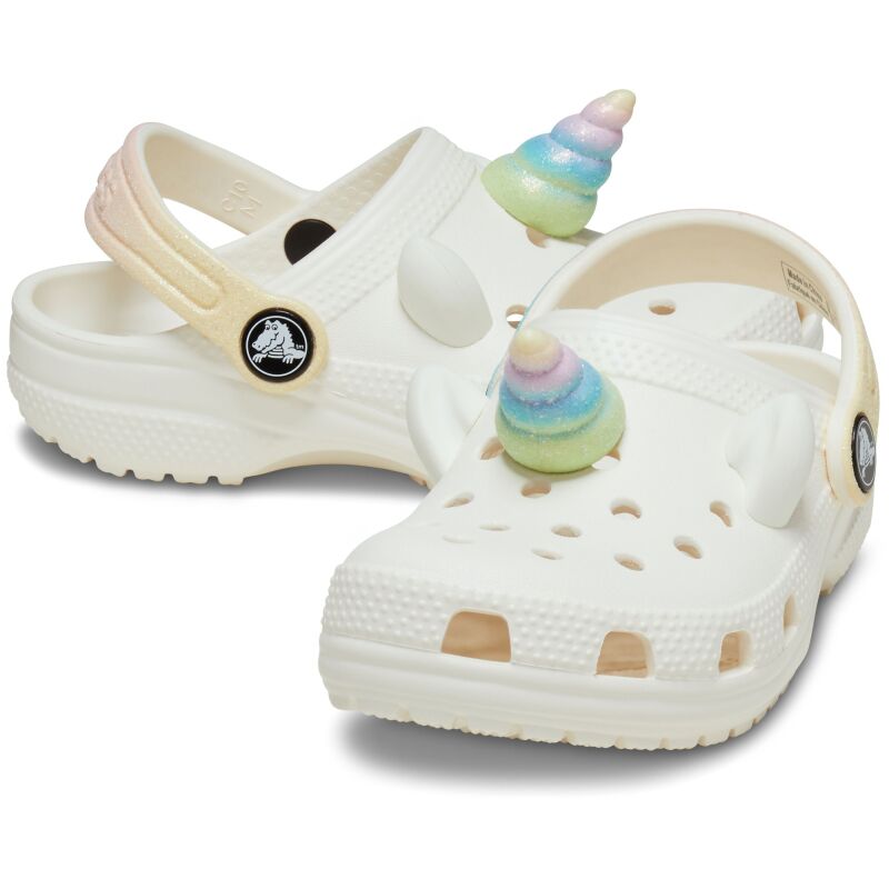 Crocs™ Classic I AM Rainbow Unicorn Clog Toddlers' Chalk