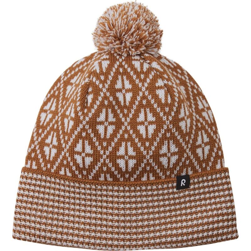 REIMA Merino Wool Knit Hat Kuurassa Cinnamon brown