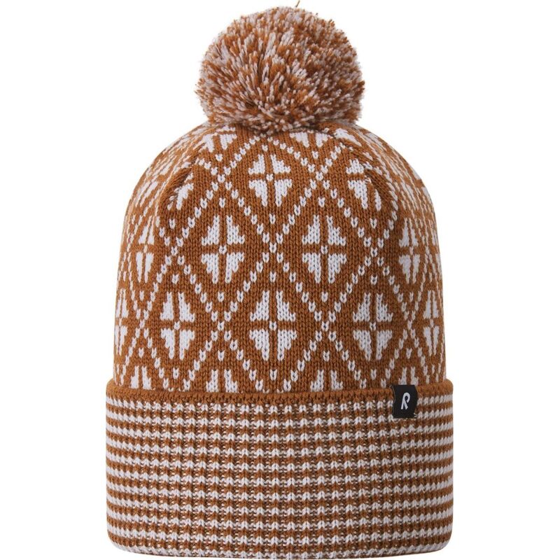 REIMA Merino Wool Knit Hat Kuurassa Cinnamon brown