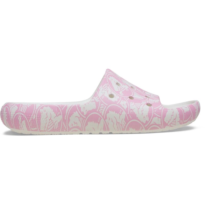 Crocs™ Classic Duke Print Slide v2 Pink Tweed