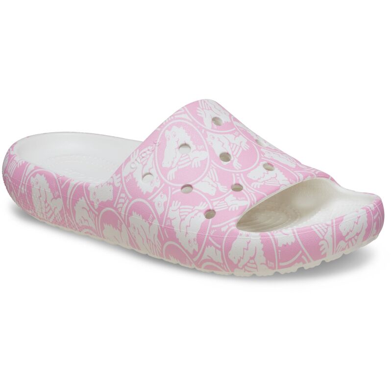 Crocs™ Classic Duke Print Slide v2 Pink Tweed
