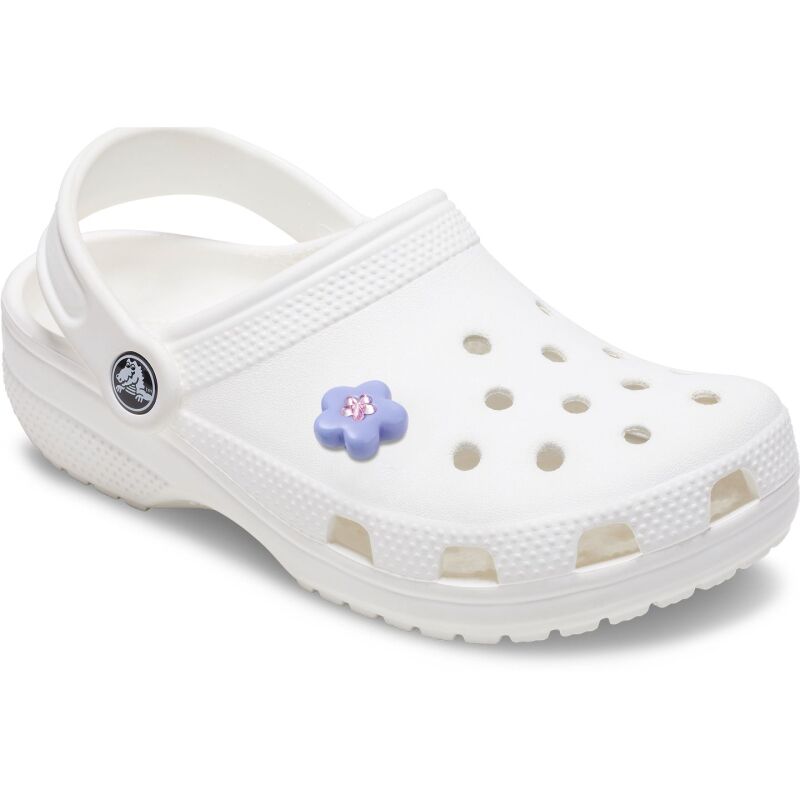 Crocs™ Jibbitz Purple Flower With Pink Gem 198445175534