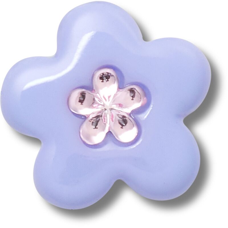 Crocs™ Jibbitz Purple Flower With Pink Gem 198445175534