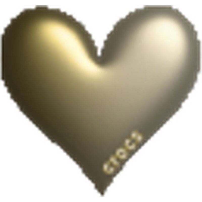 Crocs™ Crocs Jibbitz Gold Bubble Locket Heart 198445377020 
