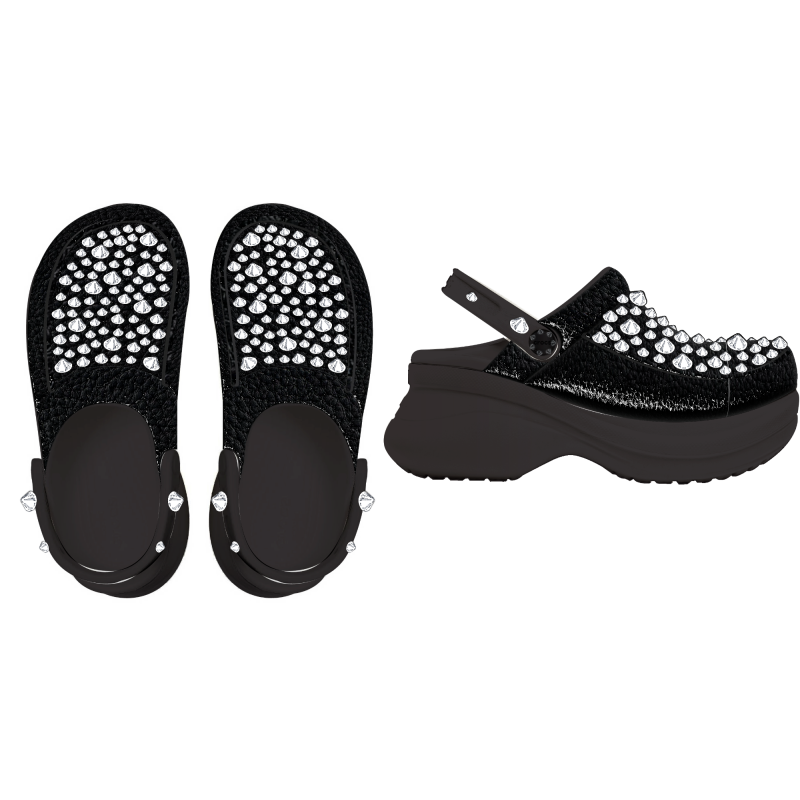 Crocs™ Bae Studded Clog Black