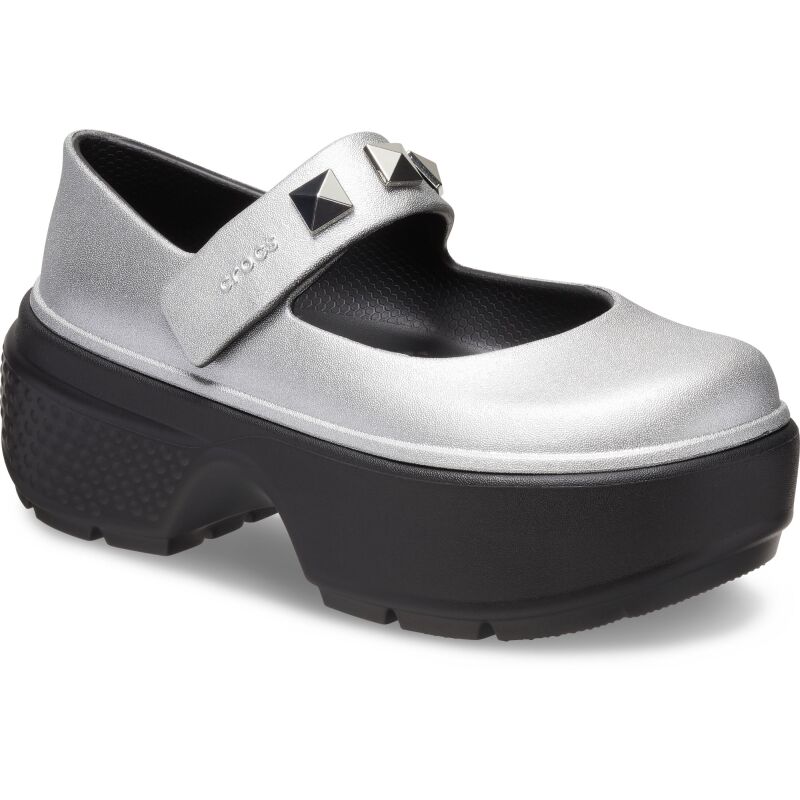 Crocs™ Stomp Metallic Mary Jane Silver