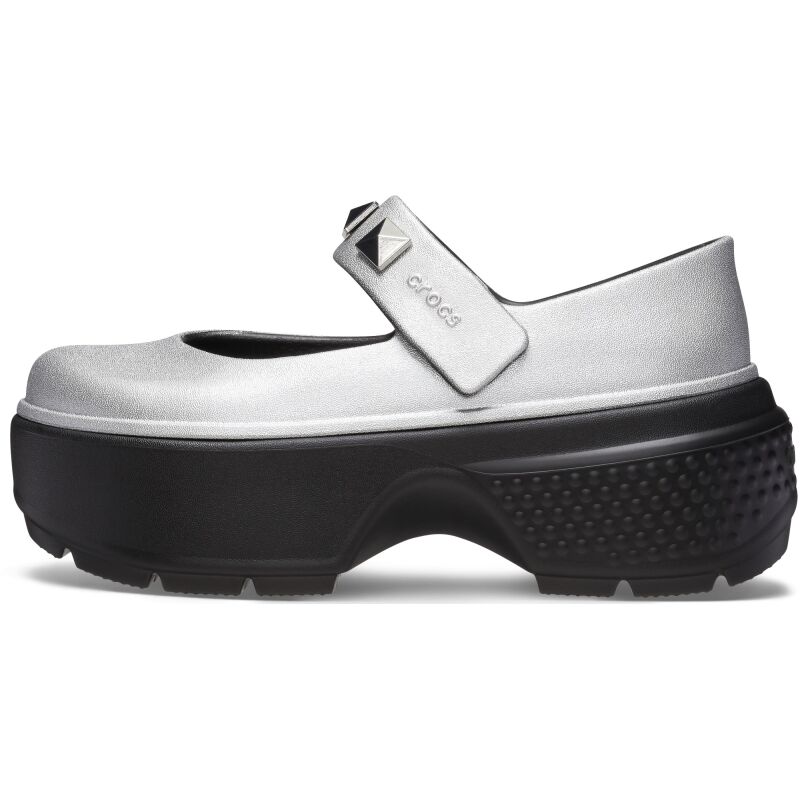 Crocs™ Stomp Metallic Mary Jane Silver
