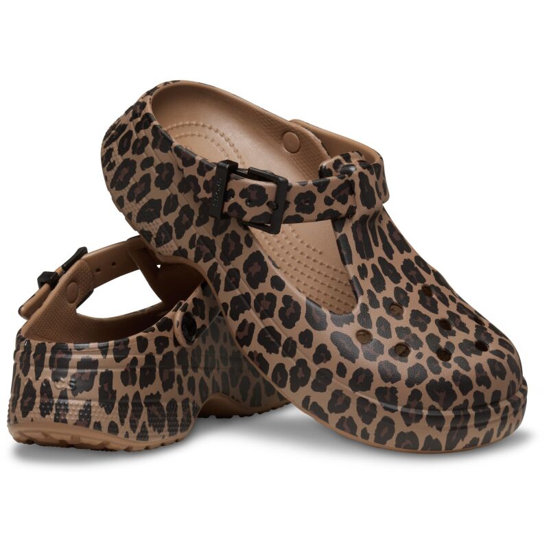 Crocs™ Classic Mary Jane Animal Clog Sepia/Leopard