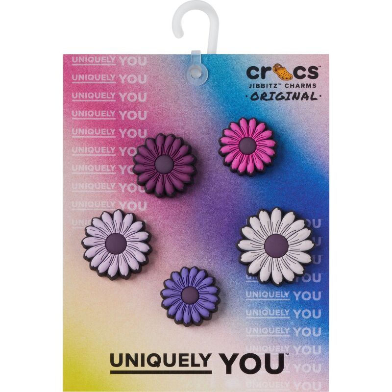 Crocs™ Jibbitz  Mixed Purple  Florals 5 Pack Multi