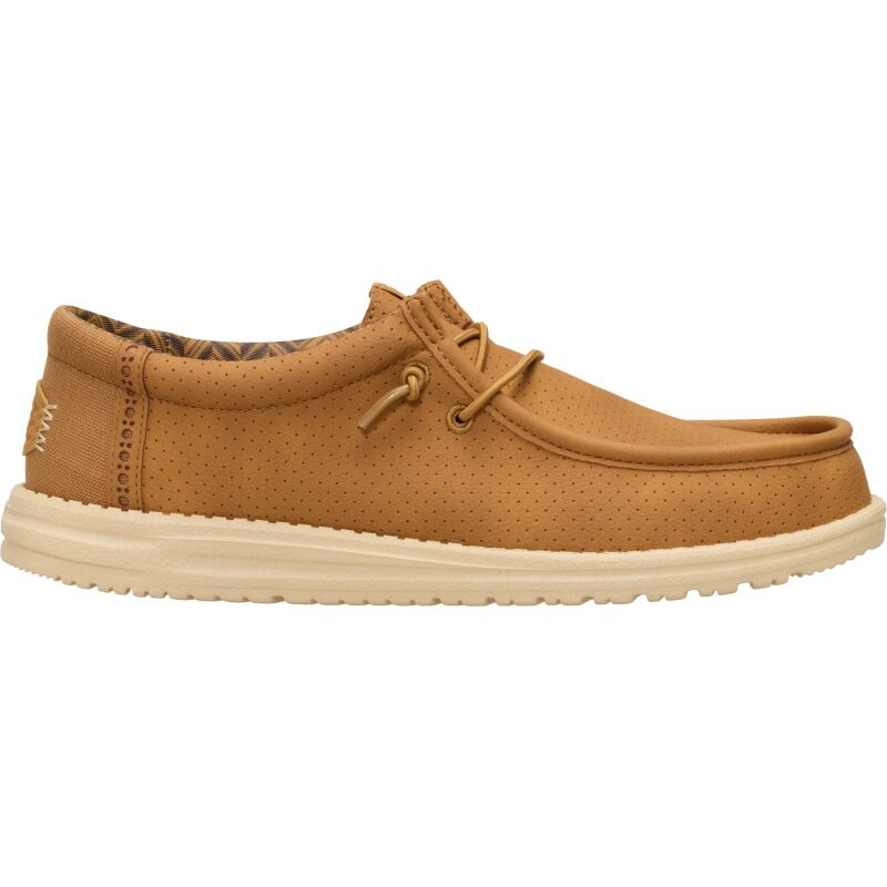 HEYDUDE Wally Perf Classic Men's Bone Brown/Boulder Tan