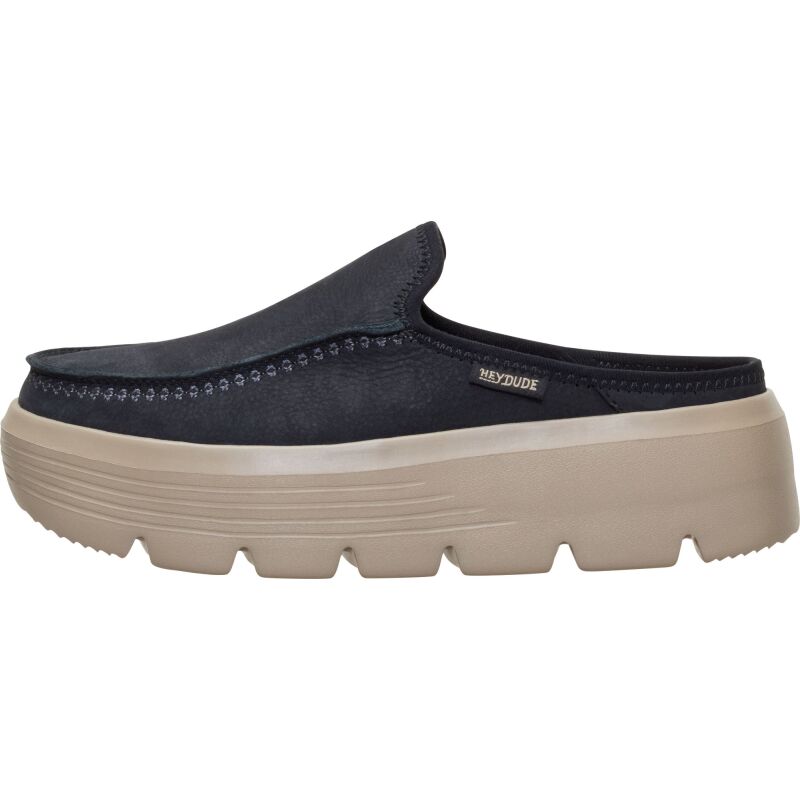 HEYDUDE Austin Edge Leather Women's Black