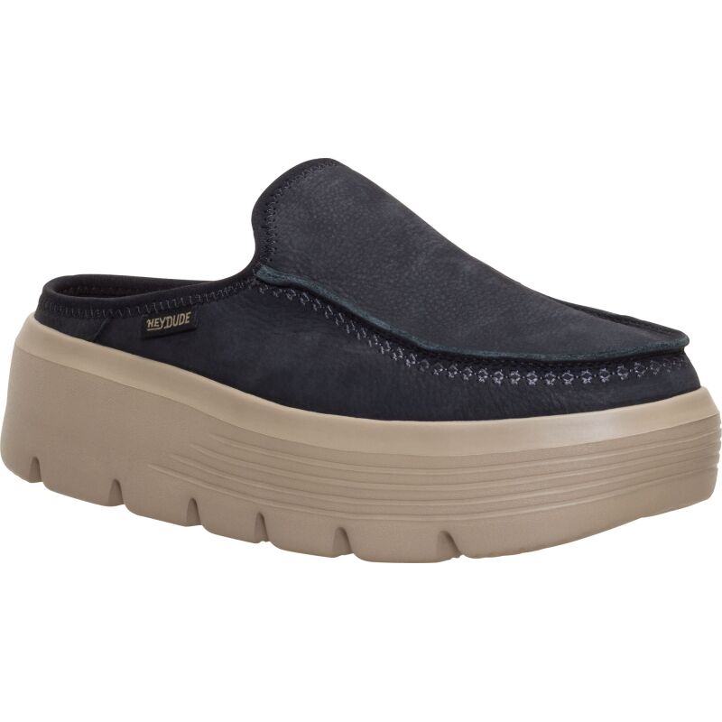HEYDUDE Austin Edge Leather Women's Black
