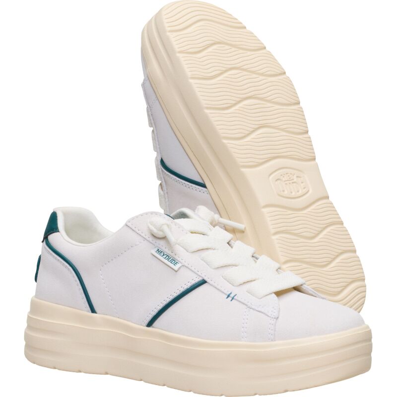 HEYDUDE Karina DBL Duo Suede Women's Egret/Multi