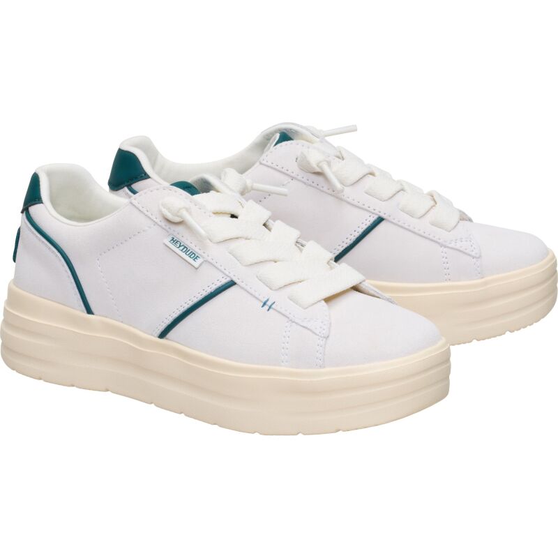 HEYDUDE Karina DBL Duo Suede Women's Egret/Multi