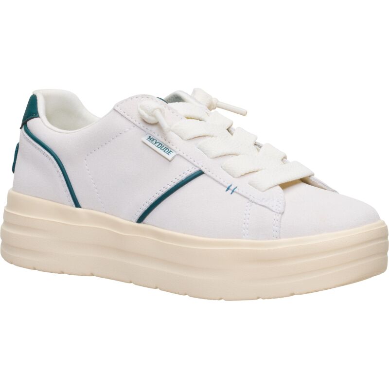 HEYDUDE Karina DBL Duo Suede Women's Egret/Multi