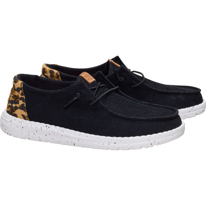 HEYDUDE Wendy Wildcat Women's Black/Leopard