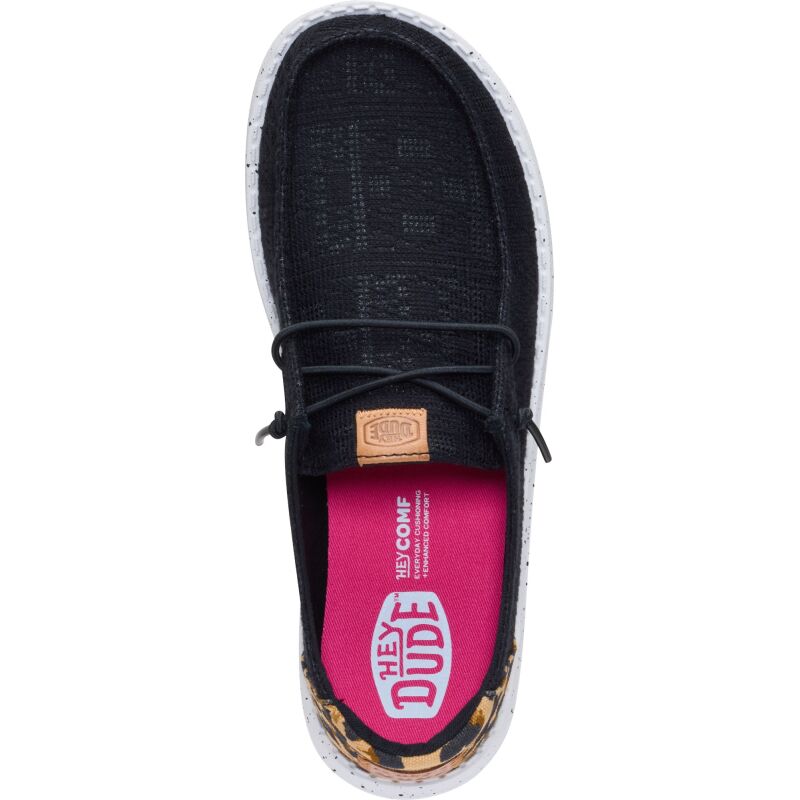 HEYDUDE Wendy Wildcat Women's Black/Leopard