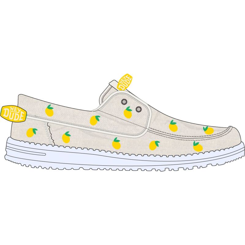 HEYDUDE Wendy Cru Embroidered Women's Egret/Multi