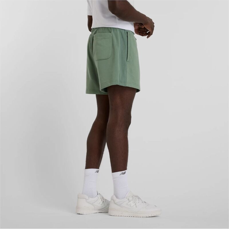 New Balance Athletics French Terry Short 5 Dark Juniper