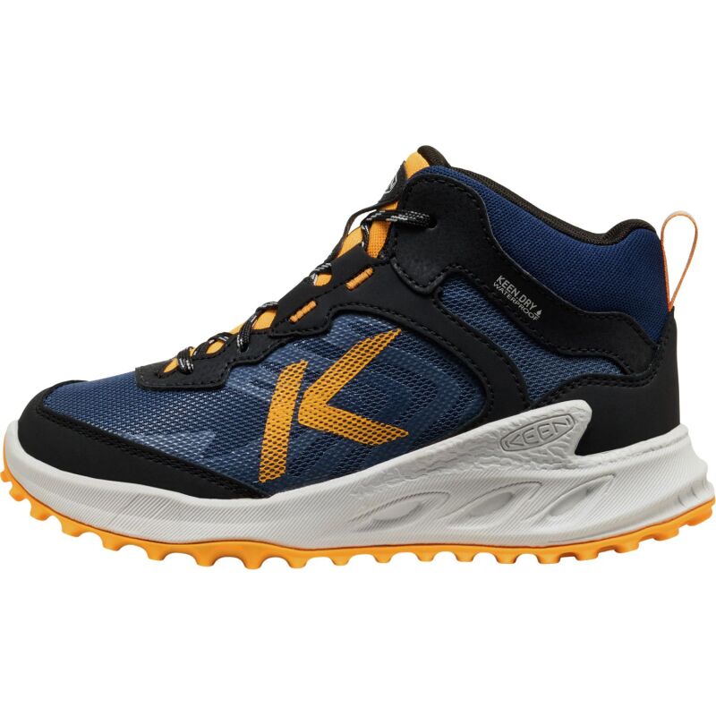 Keen Zionic Mid Wp Big Kids' Naval Academy/Bright Marigold
